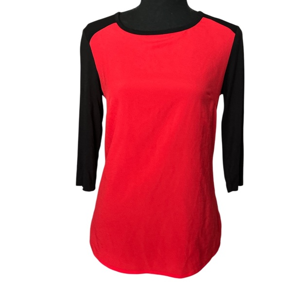 🔥 BISOU BISOU! TRENDING! RED & BLACK Y2K TOP! COOL OPEN DRAPED BACK! 🔥 - Picture 5 of 15